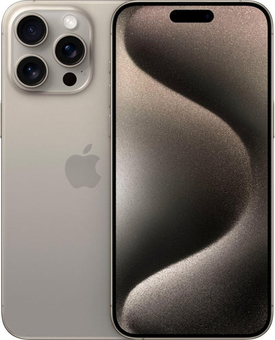 Renewed Apple iPhone (Renewed Premium) 15 Pro Max, 256GB, Natural Titanium - Unlocked