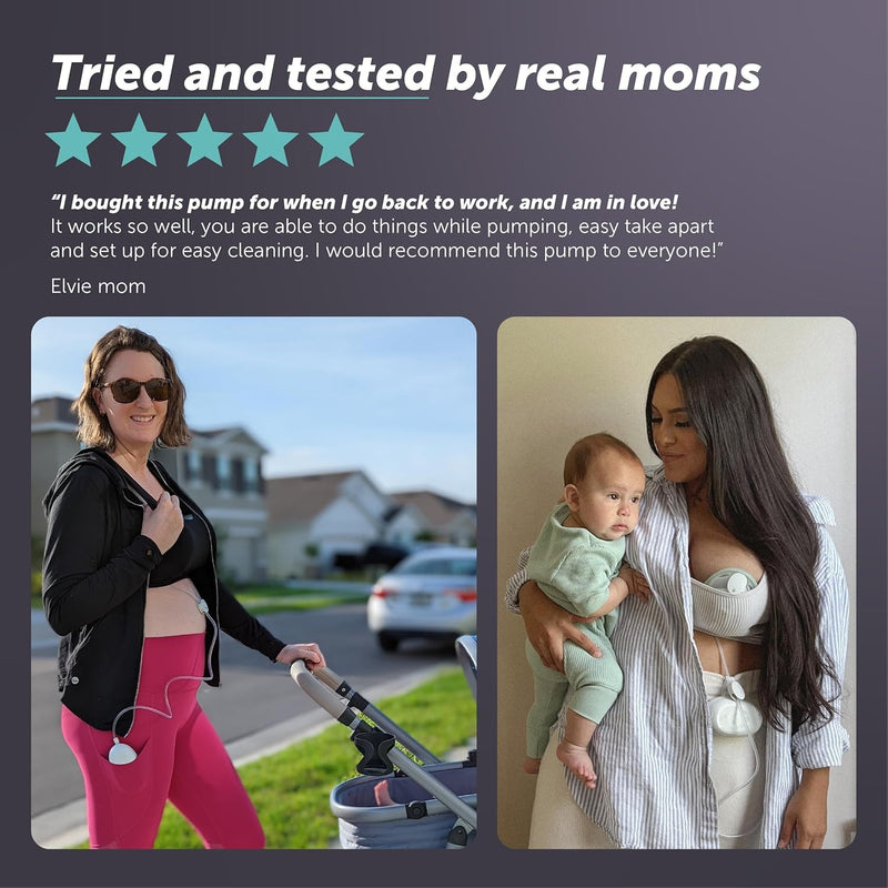 Elvie Stride Hospital-Grade, App-Controlled Breast Pump