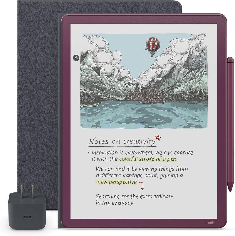 Amazon Kindle Scribe Colorsoft Essentials Bundle - Caramel (Lápiz Premium + Folio)