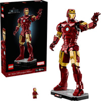 LEGO Marvel Iron Man Mark 3 Collectors’ Edition Building Set - Poseable Super Hero Construction Kit W/Mark 3 Minifigure for Adults, Ages 18+ - Collectible Gift Idea for Birthdays - 76344