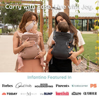 Infantino Flip Luxe 4 en 1 Portabebés Ergonómico Affogato