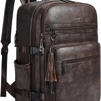 Shrrie Vegan Leather Laptop Backpack for Women Fits 16 Inch Laptop