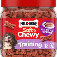 Milk-Bone Soft & Chewy Dog Training Treats, Mini Size, 18 Oz. Bag
