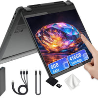 Lenovo Flex 5i Chromebook Plus 14" WUXGA Touchscreen 2-in-1 Laptop, Intel Core i5-1334U, 8GB LPDDR4x, 416GB Storage (256