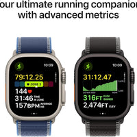 Apple Watch Ultra 3 [GPS + Cellular 49mm] Running & Multisport Smartwatch w/Rugged Titanium Case w/Black Titanium Milanese Loop - L. Satellite Communications, Advanced Health & Fitness Tracking