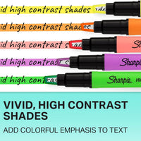 Sharpie Clear View Highlighter Sticks, Chisel Tip Highlighter Market Set