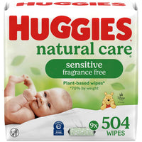 Huggies Natural Care Sensitive Toallitas Húmedas sin Fragancia para Bebé