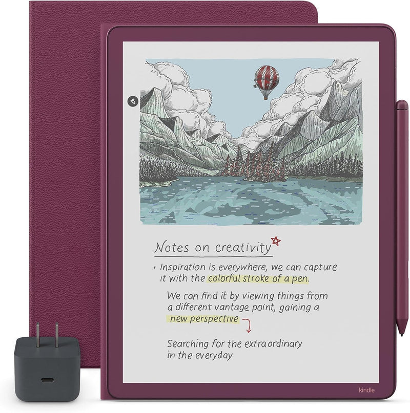 Amazon Kindle Scribe Colorsoft Essentials Bundle - Caramel (Lápiz Premium + Folio)