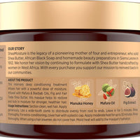 SheaMoisture Mascarilla de hidratación intensiva para el cabello, miel de manuka y aceite de mafura para cabello seco y dañado, tratamiento para el cabello profundo 11.5 oz