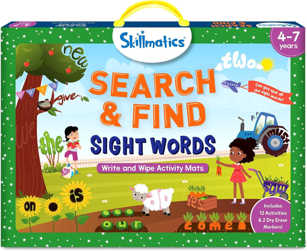 Skillmatics Search and Find – Sight Words, Reusable Activity Mats