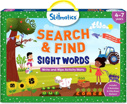 Skillmatics Search and Find – Sight Words, Reusable Activity Mats
