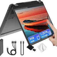 Lenovo Flex 5i Chromebook Plus 14" WUXGA Touchscreen 2-in-1 Laptop, Intel Core i5-1334U, 8GB LPDDR4x, 1.25TB Storage (25
