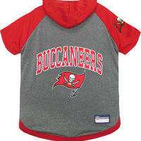 Pets First TBB-4044-MD NFL Tampa Bay Buccaneers Hoodie for Dogs & Cats. | NFL Football Licensed Dog Hoody Tee Shirt, Medium| Sports Hoody T-Shirt for Pets | Licensed Sporty Dog Shirt.