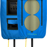SoundCover Professional Grade 600D Protective Cover for Stand Mounted 8" PA/DJ Powered Speaker with SoundFlap - Blue - I