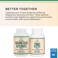 Double Wood Supplements Glicinato de magnesio 400 mg