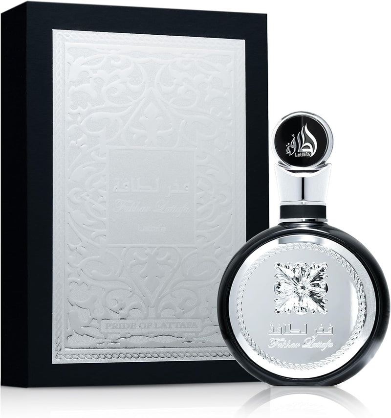 Lattafa Fakhar - Fresco, afrutado, bergamota, madera de ámbar - Eau de Parfum fragancia de larga duración para hombres, 100 ml