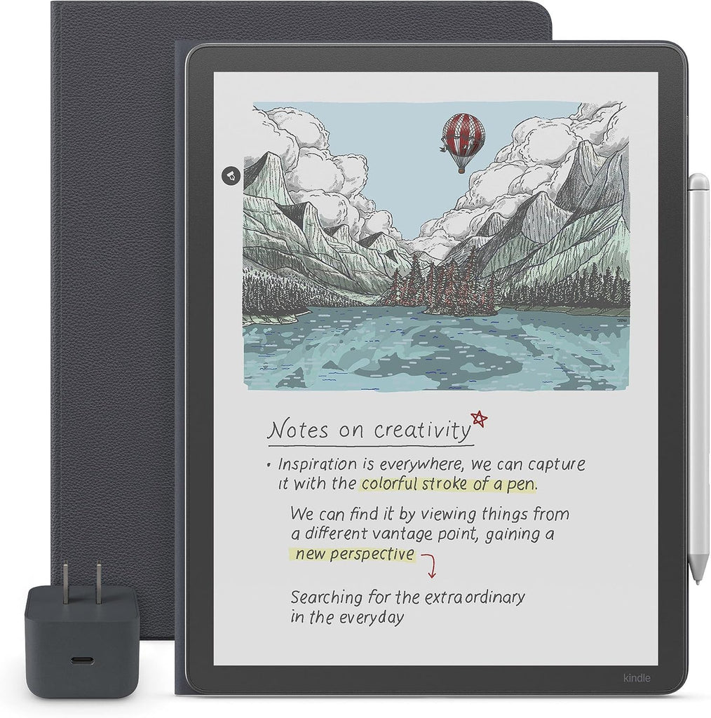 Amazon Kindle Scribe Colorsoft Essentials Bundle - Graphite (grafito) (Lápiz Premium + Folio)