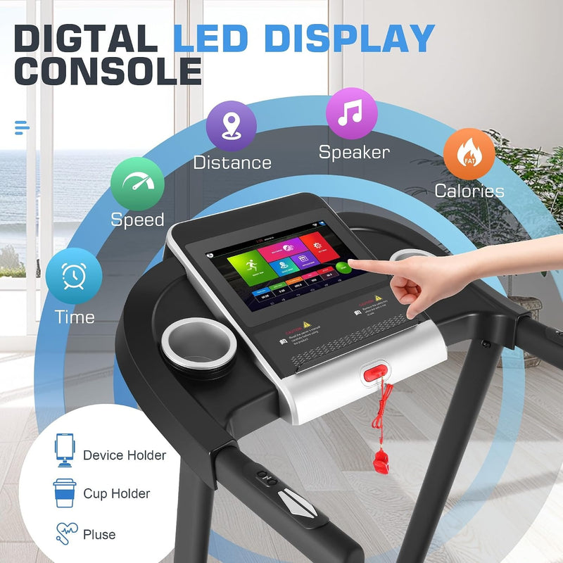 Cintas de correr inclinadas para el hogar con pantalla de TV y WiFi
