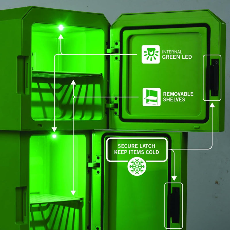 Ukonic Minecraft Legends Creeper Mini Fridge 8L