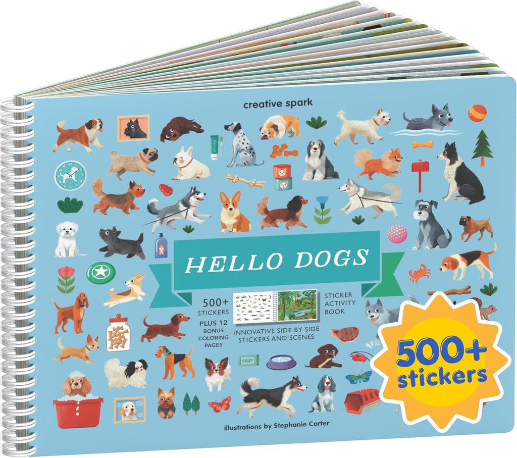 Cupkin Hello Dogs Coloring & Sticker Activity Book | 500+ Stickers