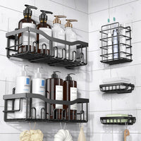Ofertaza, EUDELE Adhesive Shower Caddy, 5 Pack Rustproof Stainless Steel
