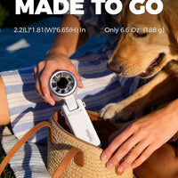 Ofertaza, Diveblues Portable Handheld Turbo Fan, 5 Gear Wind, Battery Operated