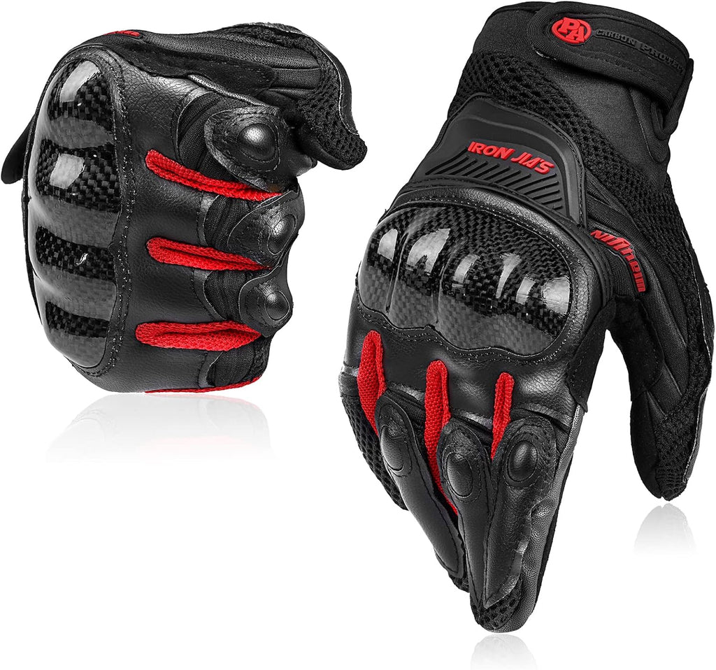 BORLENI Motorcycle Gloves Touch Screen for Men Women Padding Hard Knuckle Cycling Motorbike ATV Hiking Riding Climbing G
