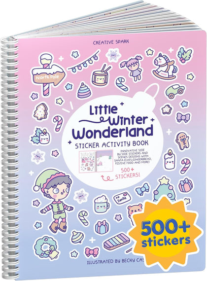 Cupkin Winter Wonderland Coloring & Sticker Activity Book | 500+ Stickers