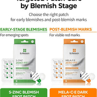 Dr.Melaxin S-ZINC ZERO-FIT Ultra Thin Blemish Spot Patch 0.013mm Invisible Pimple Stickers with Sulfur, Salicylic Acid, AHA & PHA, Seamless Under Makeup Face Cover, 12mm x 72 Patches