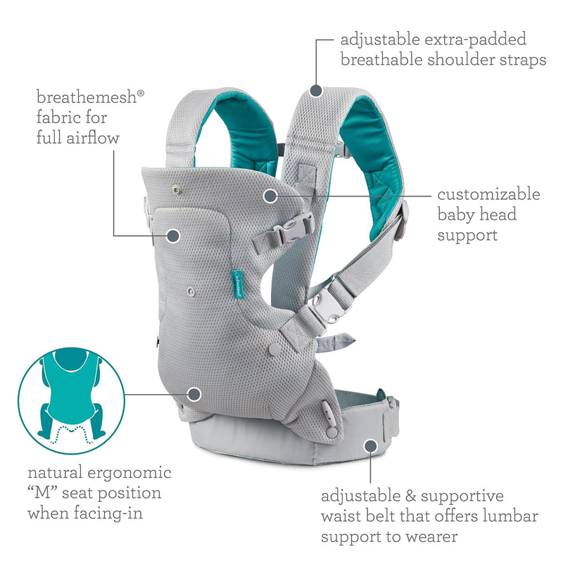 Infantino Flip Advanced 4 en 1 Portabebés Ligero Light and Airy