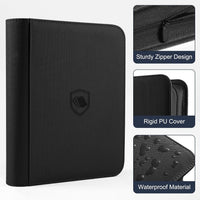 Pemocyny Top Loader Binder 9 Pocket, Holds 360 Toploaders, 100 Toploaders INCLUDED