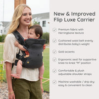 Infantino Flip Luxe 4 en 1 Portabebés Ergonómico Onyx