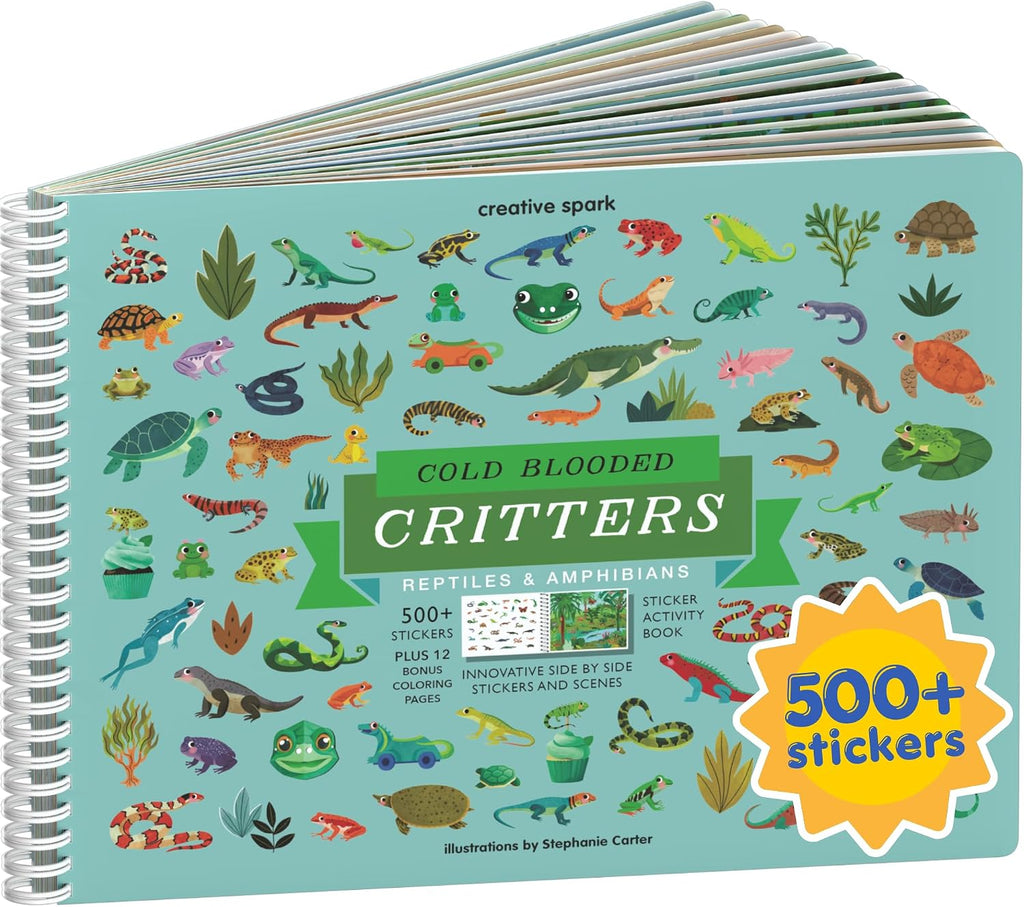 Cupkin Reptiles Coloring & Sticker Activity Book | 500+ Stickers