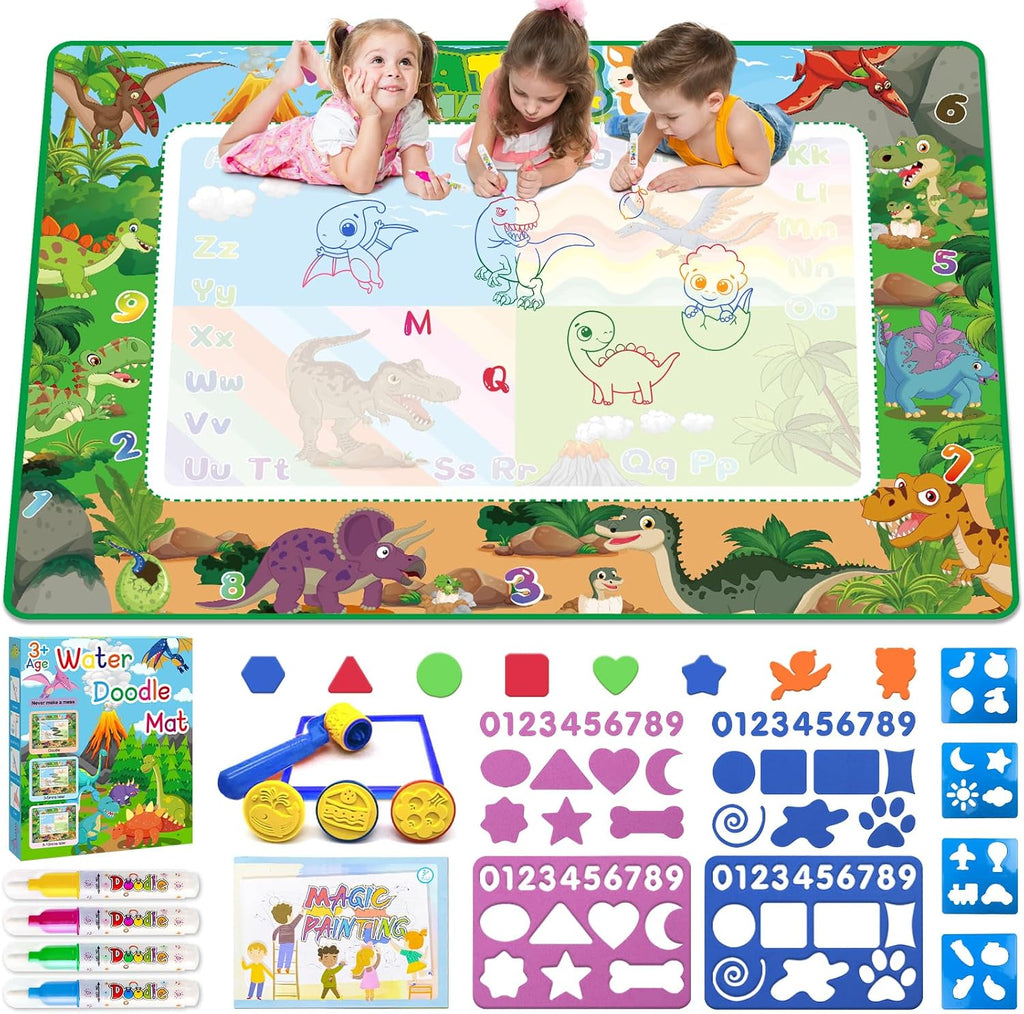 60 x 40 Inch Water Doodle Mat for Kids,Mess Free Coloring, Educational Toys
