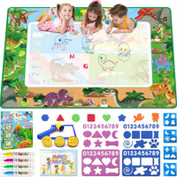 60 x 40 Inch Water Doodle Mat for Kids,Mess Free Coloring, Educational Toys