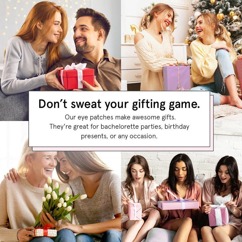 grace & stella Parches para debajo de los ojos (12 pares) Mascarillas para ojos hinchados y ojeras - Rellenos navideños para adolescentes, regalos de Navidad para mujeres, regalos de intercambio