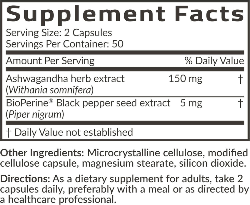 Visita la tienda de Futurebiotics Futurebiotics Ashwagandha Extra Strength - Soporte para el estrés y el estado de ánimo, 100 cápsulas
