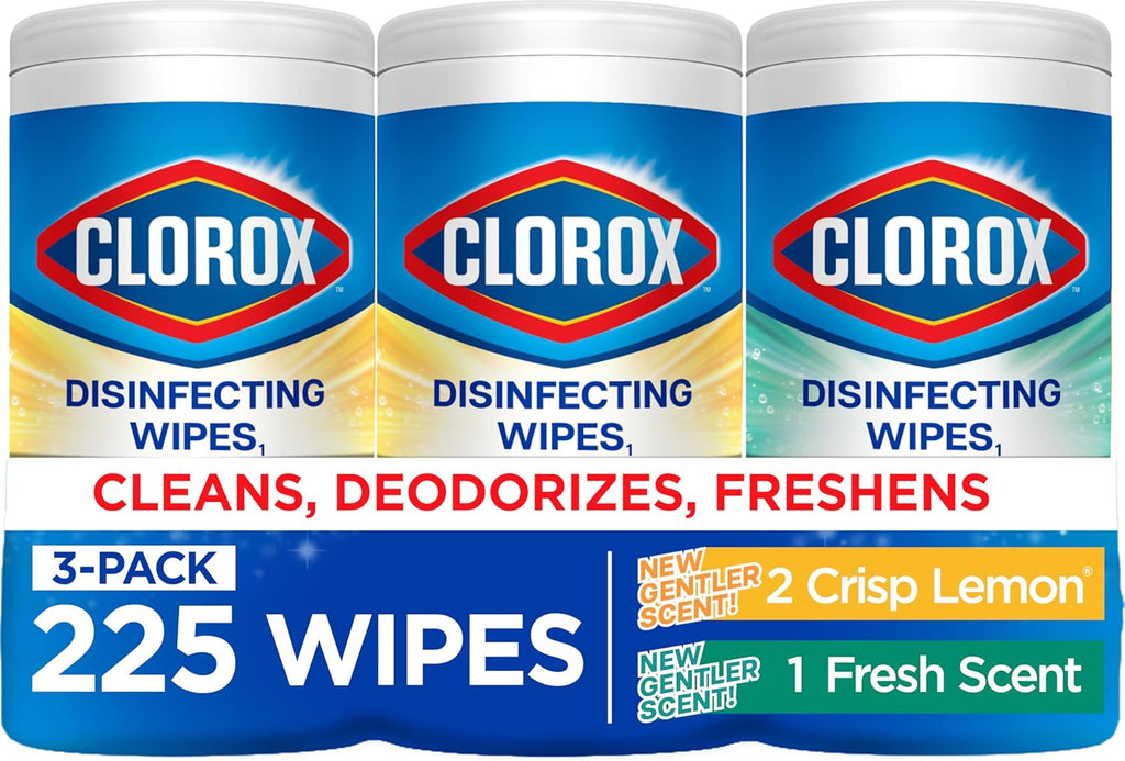 Ofertaza, Pack 3 Clorox Disinfecting Wipes for Allergy Season, 75 Count Each