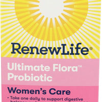 Renew Life Women's Care Probiotic 90 Billion CFU | 60 Vegetarian Capsules | Promote Digestive Health & Regularity | Dairy, Soy and Gluten Free Supplement 60 Count (Pack of 1) 90 Billion CFU Nutritional Supplement