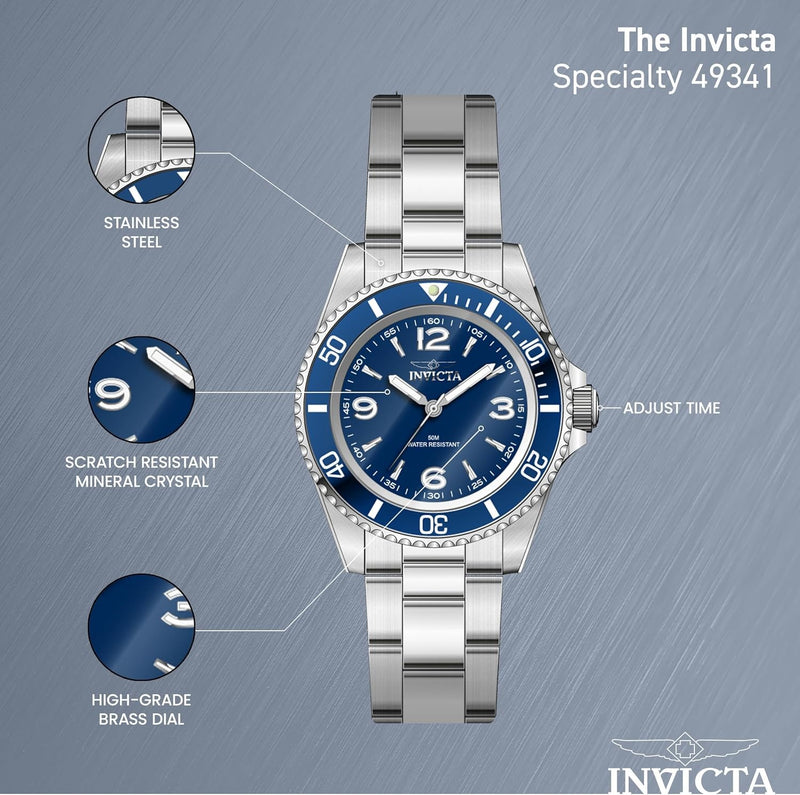 Invicta Mens Watch Stainless Steel 40mm