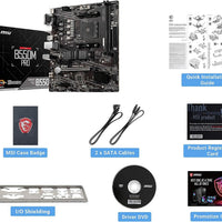 MSI Placa base PRO B550M-P, mATX - Compatible con AMD Ryzen 5000/5000 Serie G