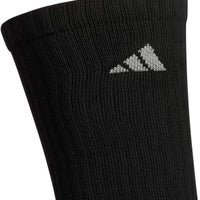 adidas Men's Athletic Cushioned Crew Socks 6 Pairs