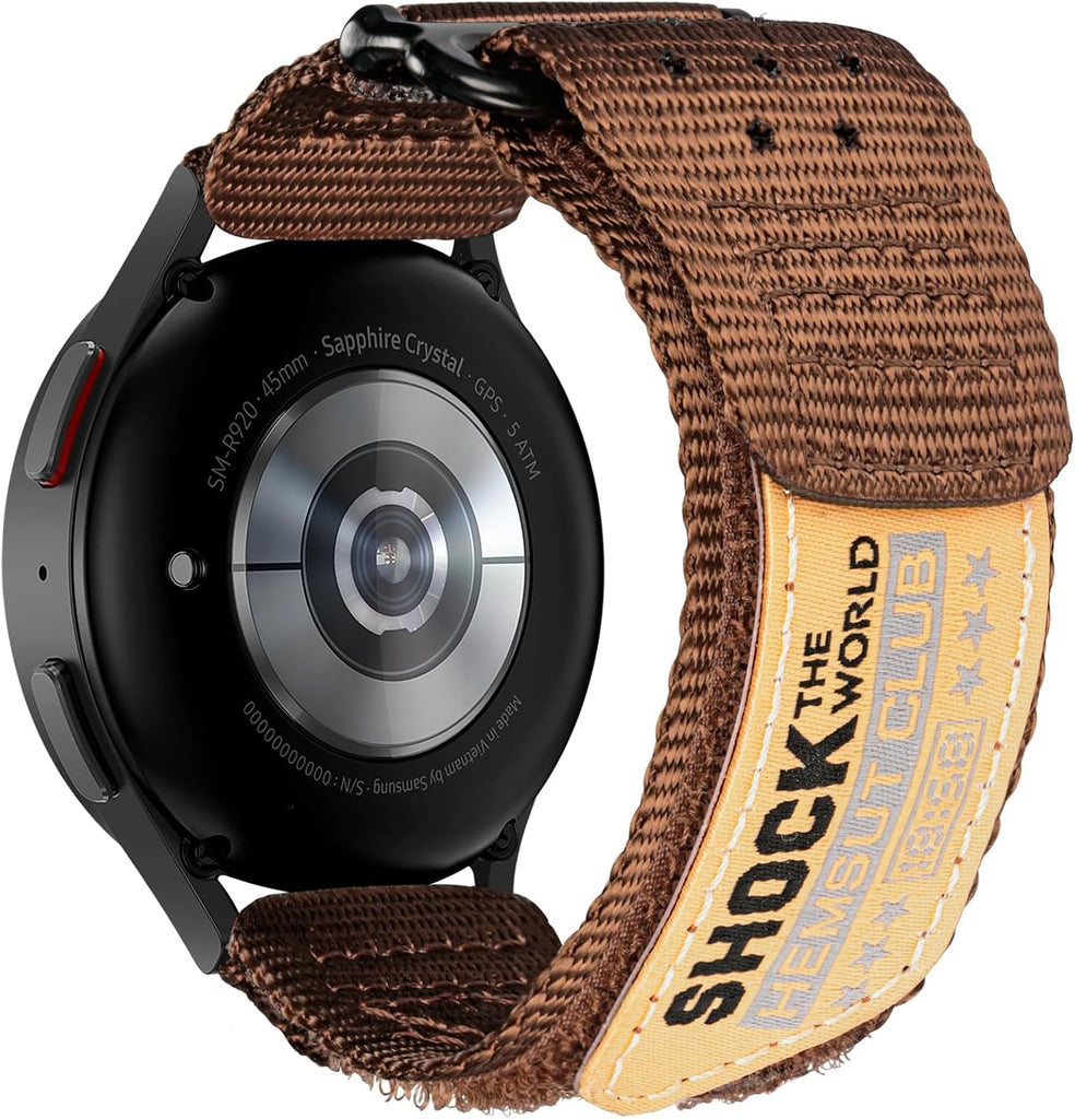 FIILIIX 24mm Quick Release Watch Band, Wide Hoop and Loop Strap &Tactical Strap with Stainless Steel Buckle for Men.
