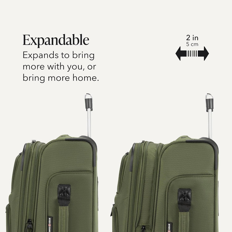 SwissGear Sion 2-Piece Travel Set, Softside Expandable Carry-On