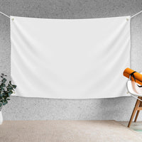 Blank DIY Banners Polyester Oxford Cloth White Banner with Hanging Rope for Wall Signs Writing DIY Painting Indoor Outdo
