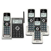 AT&T BL3107-4 DECT 6.0 4-Handset Cordless Phone, Titanium Black