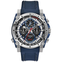 Bulova Precisionist Icon Reloj Cronógrafo 8 Agujas Azul 98B315