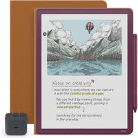 Amazon Kindle Scribe Colorsoft Essentials Bundle - Fig (morado) (Lápiz Premium + Folio)