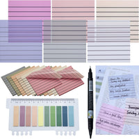 YOUDEFUL 800Pcs Transparent Sticky Note, 3"x3" Clear Sticky Note with Line