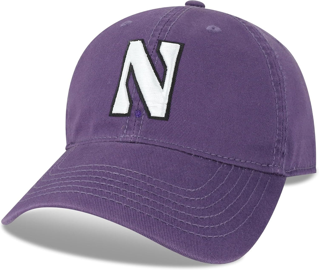 Legacy NCAA Officially Licensed Baseball Hat, Northwestern Wildcats, Lightweight Cap for Men & Women, Relaxed Twill Adju